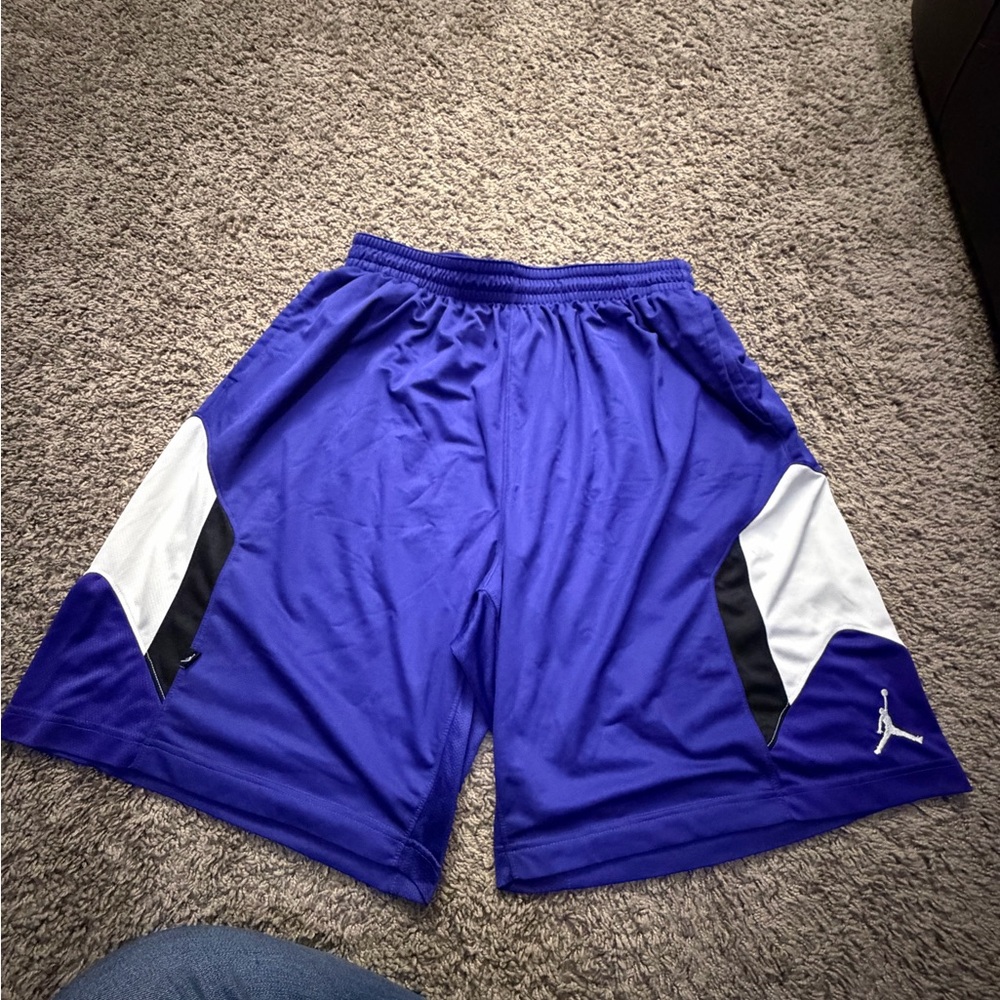 Jordan Blue and White Athletic Shorts
